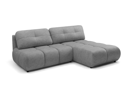Rohová sedačka Lerio s rozkladem na spaní - světle šedá hydrofobní tkanina Blur 18
