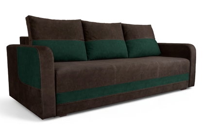 Gandi kanapé tárolóval - zöld, barna velúr Velluto 10 + 6 