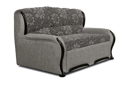 Fryderyk III összecsukható kanapé a nappaliba - szürke Cleo szövet / wenge