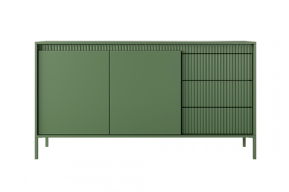 Komoda Sanos so zásuvkami 153 cm - Zelený smoke green
