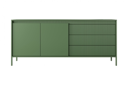 Komoda Sanos so zásuvkami 187 cm - Zelený smoke green