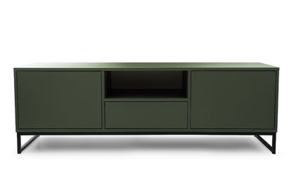 TV skrinka Genua z szuflada 160 cm - fľaškovo zelená