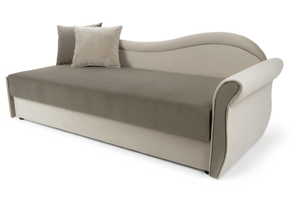 Dětská pohovka/postel pravá strana jednoosobowe s úložným prostorem Marek - samet Velluto 2 + 3 