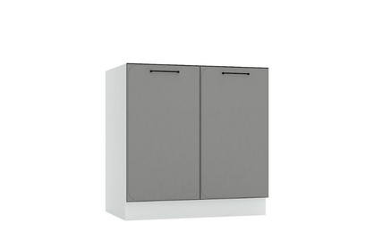 Skříňka kuchyňská spodní dvoudveřová Katrin D80 - šedý mat