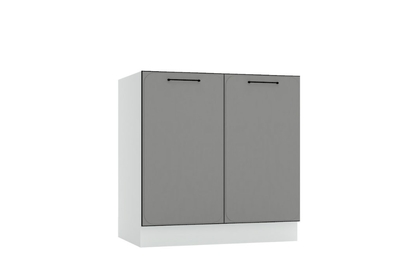 Skříňka kuchyňská dvoudveřová pod zlewozmywak Katrin D80 ZL - šedý mat