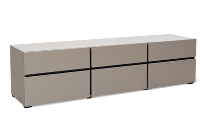 TV stolek Gramon 180 cm se zásuvkami - congo / černá