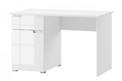 Písací stôl Selene 14 120 cm - biely lesk