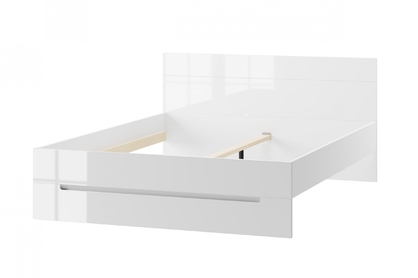 postel do ložnice Alwa 33 - 160x200 cm - Bílý lesk