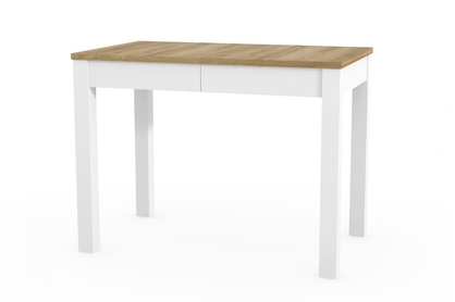 Stôl rozkladany Orion 03 - 100-160x60 cm - Dub riviera/biely mat