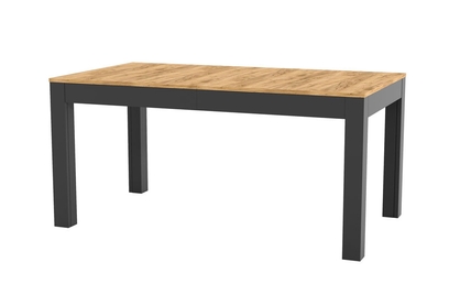 Stůl rozkladany Wenus - 160-300x90 cm - dub craft/černá mat