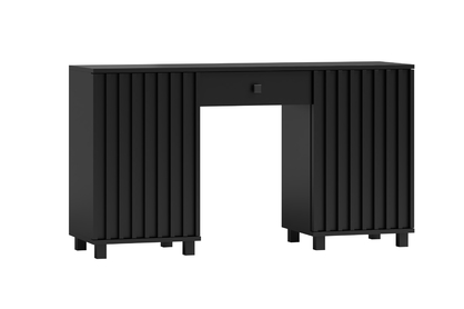 Písací stôl z szuflada Tonis 140 cm - Čierny mat