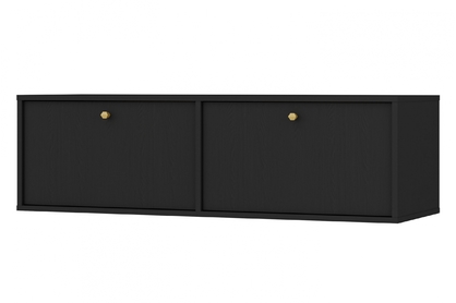 TV skrinka závesná Lotina IV 2K - 120 cm - Čierny grafit