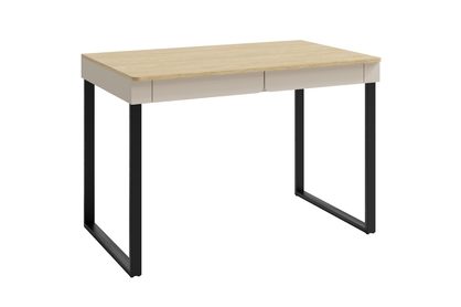 Písací stôl Luca 125 cm - béžová / dub olejovaný