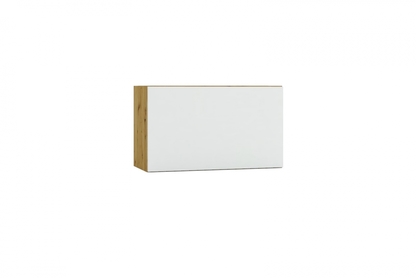 Skříňka kuchyňská závěsná nízká Isabel W60 OKGR - světlý šedá mat / dub artisan