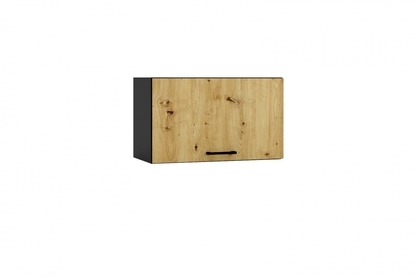 Skříňka kuchyňská závěsná nízká Anika W60 OKGR - dub artisan / grafit
