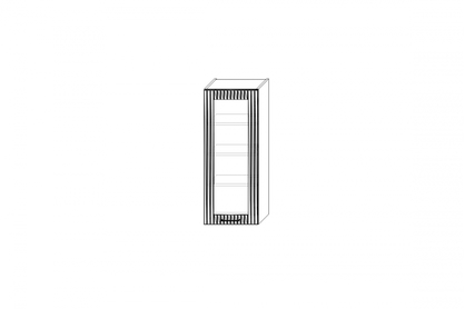 Skříňka kuchyňská závěsná Kammono F11 WW40.1/100 jednodveřová z przeszkleniem