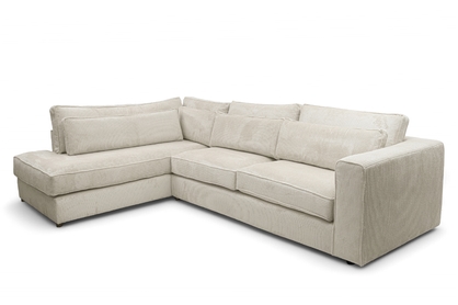Rohová sedacia súprava Larina ľavá - béžový menčester Lincoln 03