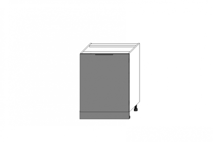 Skříňka kuchyňská spodní Ilandia D60.1 jednodveřová - šedá mat