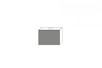 Skříňka kuchyňská závěsná Ilandia WO60/42 nízká digestořová - šedá mat