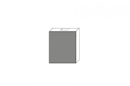 Skříňka kuchyňská závěsná Ilandia W60.1/71 P3 w zestawie z okapem - šedá mat