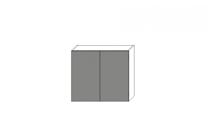 Skříňka kuchyňská závěsná Ilandia W80/71 dvoudveřová - šedá mat