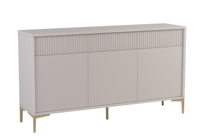 Bežová trojdverová komoda Luvi s zásuvkami 152 cm