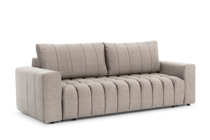 Rozkládací pohovka Basco - šedá tkanina Loft 18 Silver