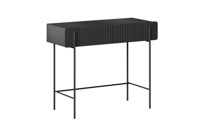 Toaletný stolík Malmi 100 cm - čierny mat / čierna