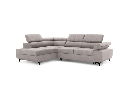 Rohová sedacia súprava Dragonis L ľavá rozkladacia - béžová tkanina Maya 01 - Limitovaná ponuka