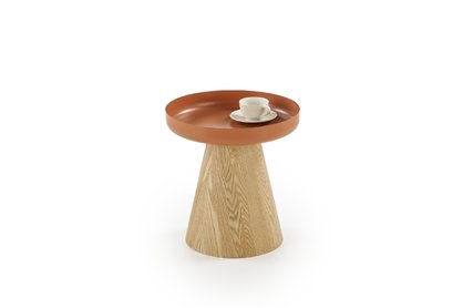 Konferenční stolek Gina 40 cm - přírodní / skořicová