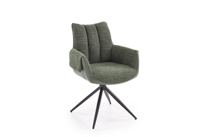 Otočné čalouněné křeslo Denaro - zelená