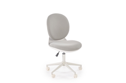 Detská kancelárska stolička Siteo - svetlosivá / biela