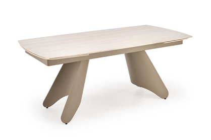 Rozkladací stôl Tavero 180-260x90 cm - travertínový kameň / kašmír
