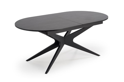 Rozkladací jedálenský stôl Selvio 180-240x100 cm - čierna