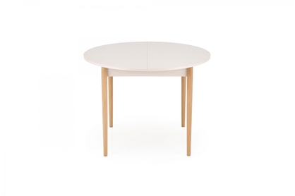 Rozkladací jedálenský stôl Elaris 102-142x102 cm - kašmír / dub prírodný