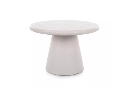 Okrúhly konferenčný stolík Clav 60 cm - svetlošedý