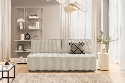 Rozkládací pohovka Solvero - béžový plyš Tilia 03