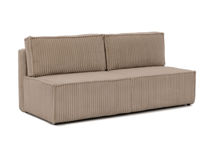 Rozkládací pohovka Solvero - tmavě béžový plyš Tilia 17