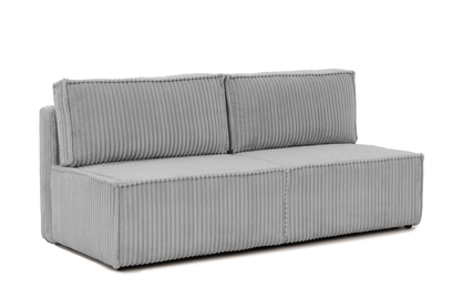 Rozkládací pohovka Solvero - šedý plyš Tilia 86