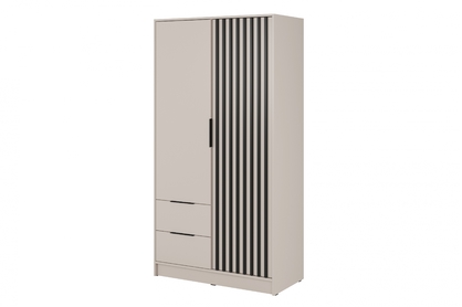 skříň Neria 105 cm - kašmír / černá