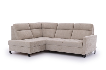 Rohová sedačka Gespano L ľavostranná s úzkou opierkou - béžový šenil Perfect Harmony 07