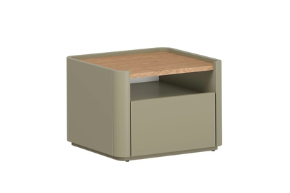 Noční stolek Elivo 50 cm - eukalyptus / dub baltic dune