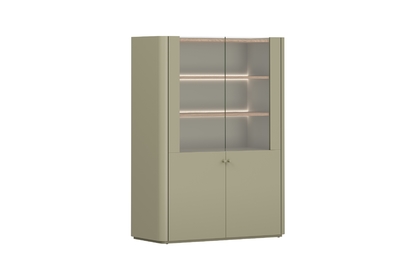 Vitrína Elivo 100 cm - eukalyptus / dub baltic dune