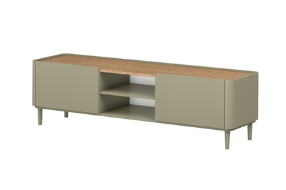 TV stolek Elivo 170 cm na nožkách - eukalyptus / dub baltic dune