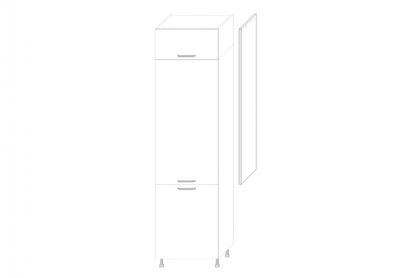 Bok kuchyňský Kammono F 147 cm ke skříni sloupku