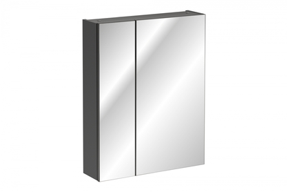 Závěsná zrcadlová skříňka Monako Grey Oak 840 60 cm - šedý diamant
