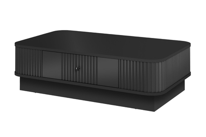 Konferenčný stolík Vespera 103x60 cm na sokli - čierna