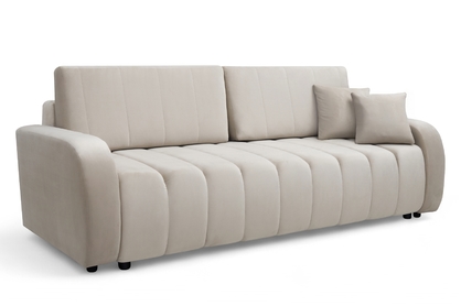 Pohovka Lapios s funkciou spania - béžový zamat Velluto 2 Beige