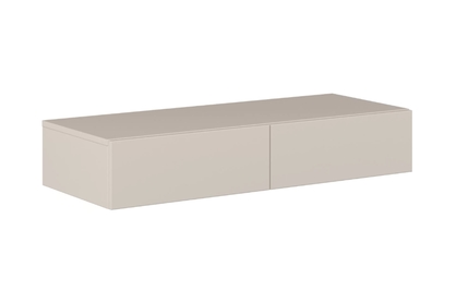 Závesný toaletný stolík Jukon 90 cm - kašmírová / čierna