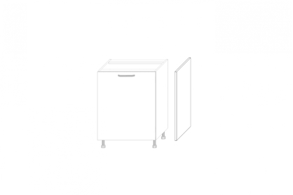 Bok kuchyňský Kammono F 71 cm k dolní skříňce